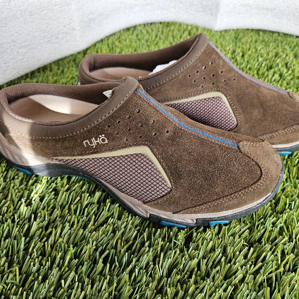 Ryka Nitracel Outdoor Mule – Brown/Teal – Women’s Size 8 – New in Box